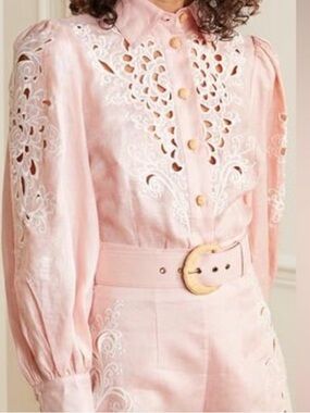 Linen Zimmerman Freja Broderie blouse